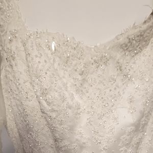 Oleg Cassini Organza Plus Size in Ivory Size 18W